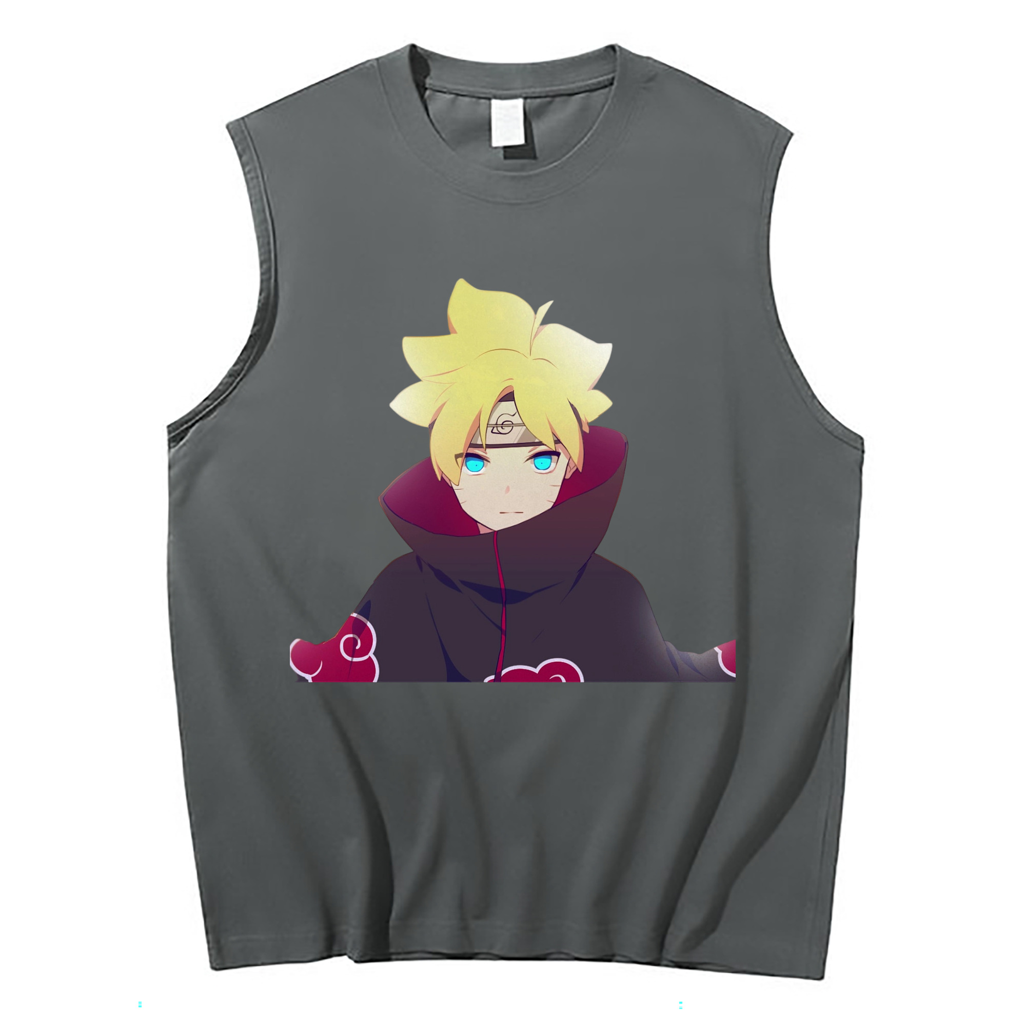 （画像用） NARUTO -ナルト- うずまき ボルト Uzumaki Boruto コットン100％タンクトップ（フロントプリント）
